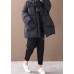 women oversized winter jacket winter coats black Button Down down coat