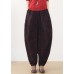 Handmade red harem pantspants  spring Jacquard design wild trousers