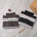 Pullover khaki striped knitted clothes plus size winter knitted blouse high neck