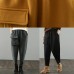 Classy yellow vintage pockets harem pants Gifts wild pants