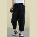 Ladies 2021 new autumn clothes loose high waist casual black pants trousers